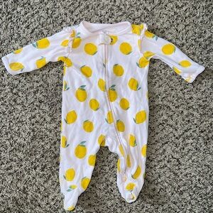 Carter's Yellow Lemon Print Footie